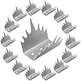 15pcs Stainless Steel Fence Spikes Security Anti Climb Intruder Deterrent Wall Spikes, Anti Climbing Fence Metal Bird Animal Deterrent Spikes,Stop Thief