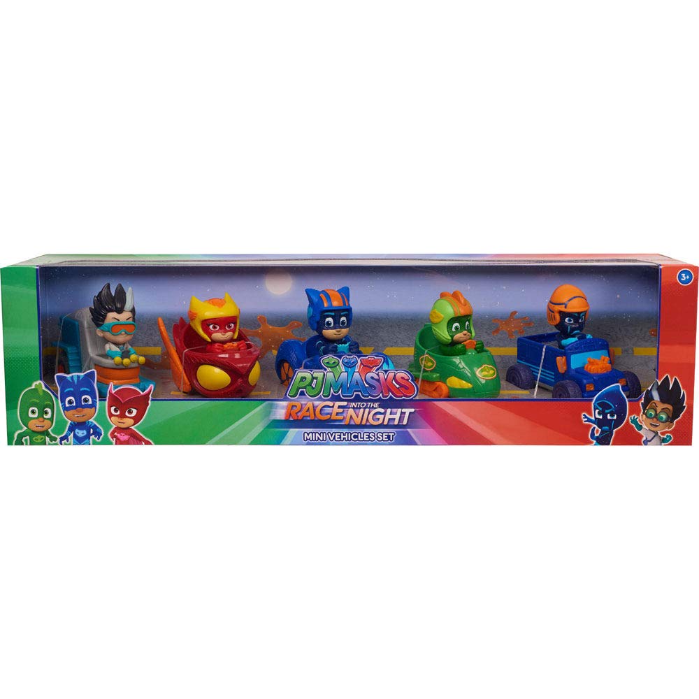 PJ Masks Race Into The Night Mini Vehicle Set Christmas Gift