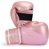 PiscatorZone Pro Style Boxing Gloves Punching Bag Gloves for Women, PU Leather Gloves for Training Muay Thai, Sparring, Fighting Kickboxing,Heavy Punching Bag Gloves for Ladies