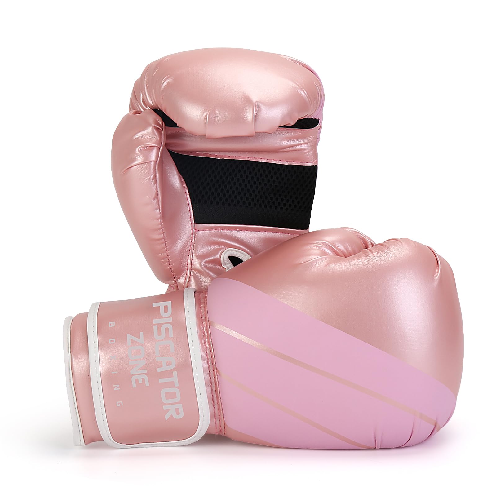 Photo 1 of 1 GLOVE ONLY ----- PiscatorZone Pro Style Boxing Gloves Punching Bag Gloves for Women, PU Leather Gloves for Training Muay Thai, Sparring, Fighting Kickboxing,Heavy Punching Bag Gloves for Ladies (8oz)