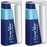 Clear View Portable Eyeglass Lens Cleaner Kit, Travel Size Cleaning Set | Refillable spray plus soft microfiber cloth, safe for all lenses, works great for eyeglasses, sunglasses and everyday use