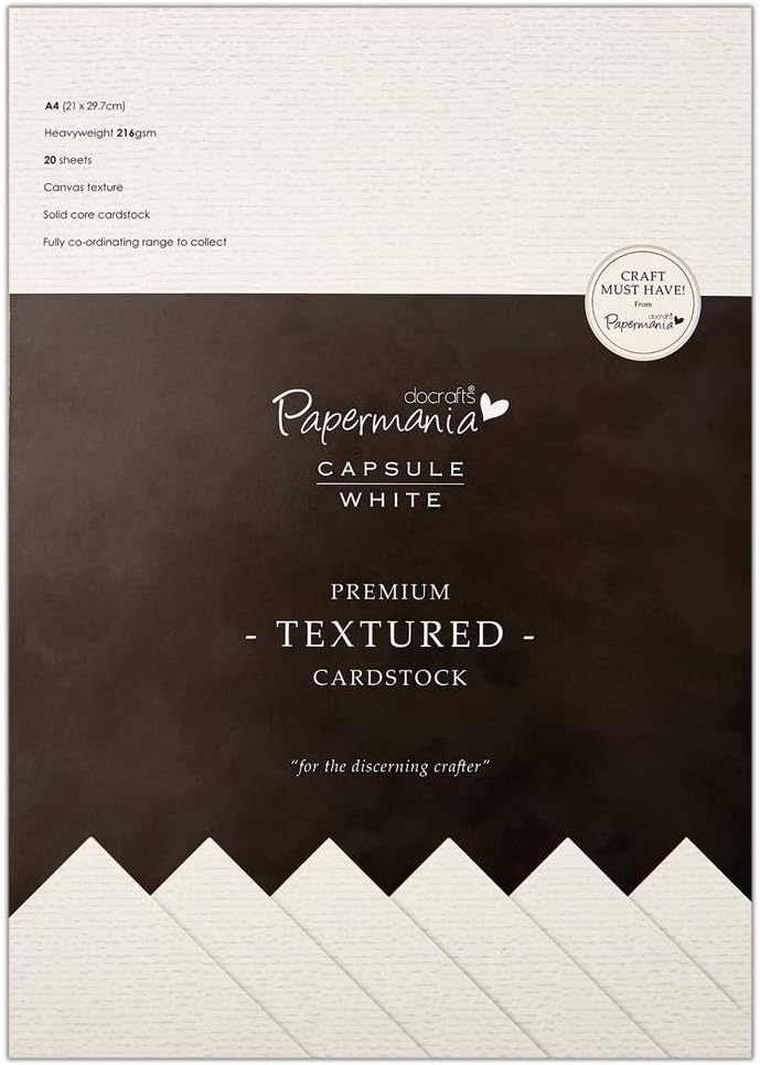 A4 Premium Cardstock Textured (20pcs) - Capsule - White