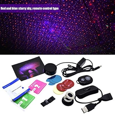 whenear Romantic Auto Techo Estrella Proyector Luces Coche USB ...