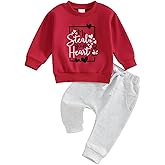 Okbabeha Baby Boy Outfit Sweatsuit Letter Sweatshirt Shirt Pullover Tops Pants Toddler Boys Festive Clothing