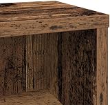 vidaXL CD Cabinet Old Wood 21x20x88 cm Engineered Wood Storage Shelf view 7