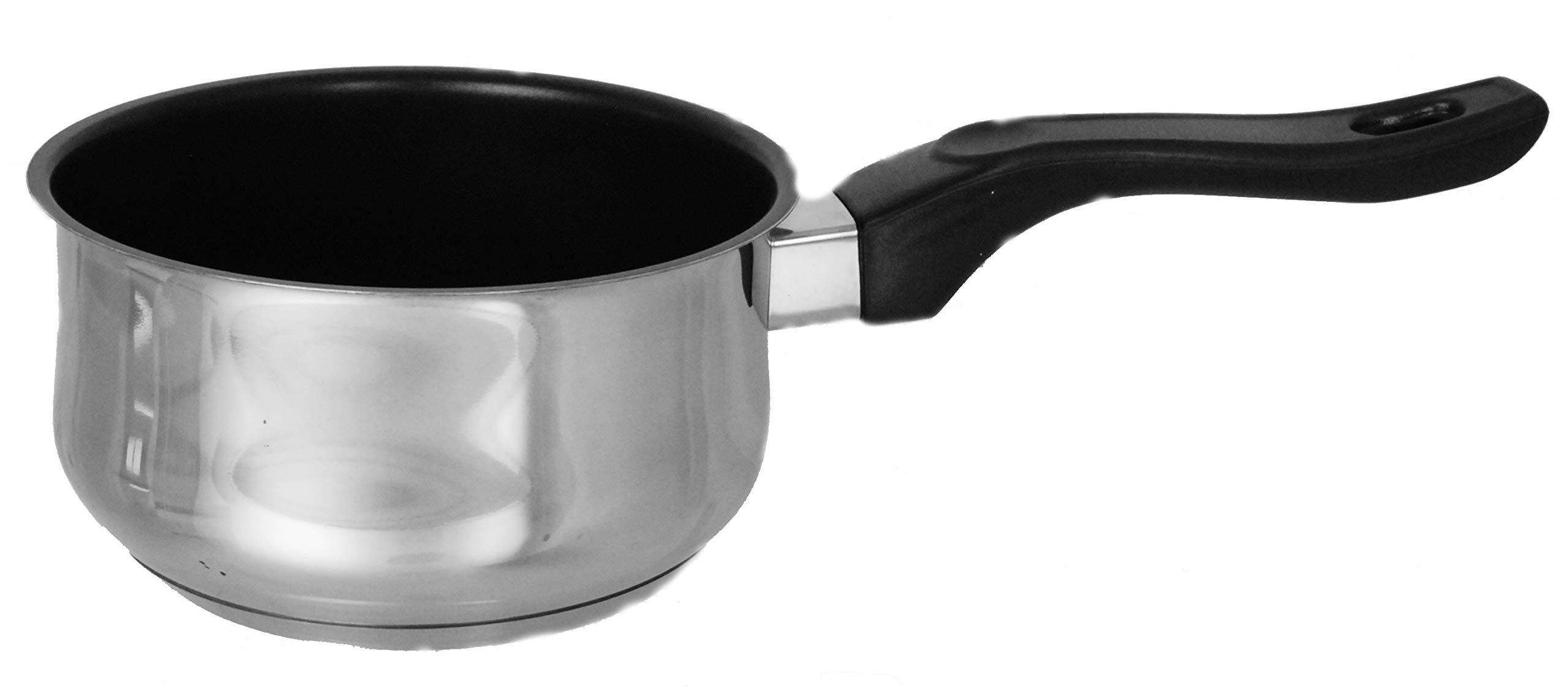 Buckingham 1 Litre Stainless Steel Induction Milk Pan with Xylan Non-Stick Coating and Double Lip Bakelite Handle