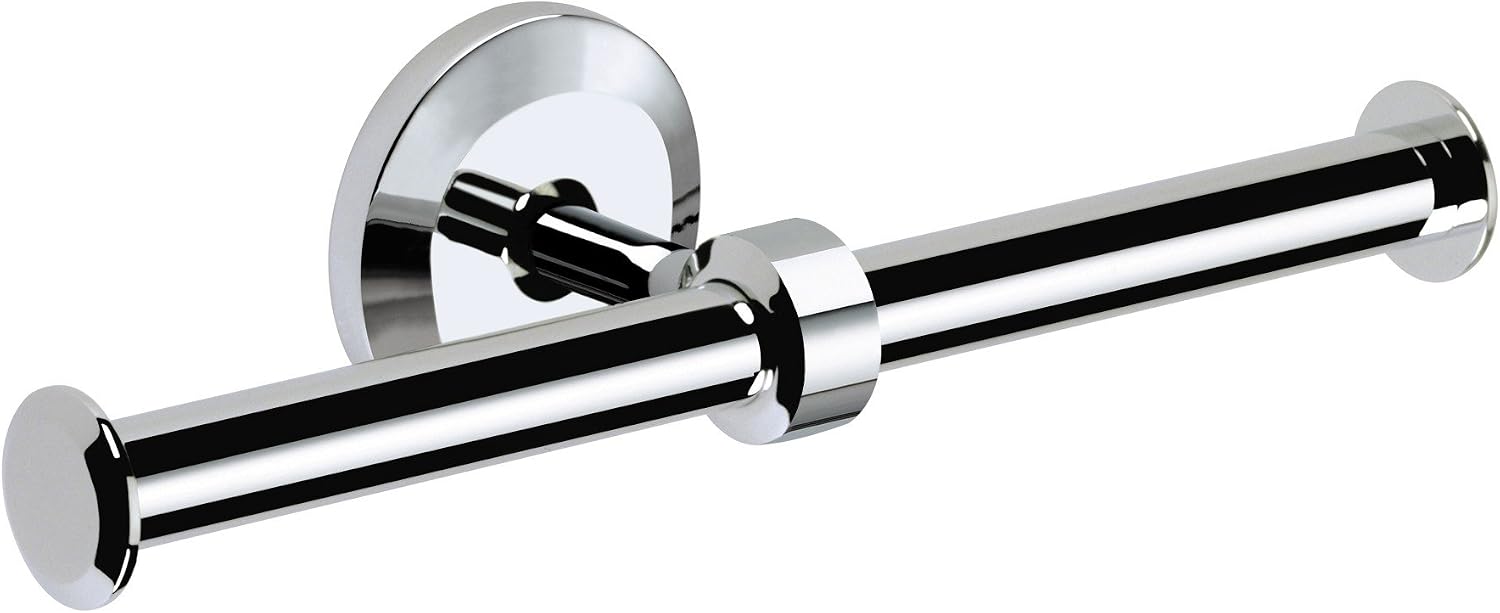 Bristan SO DROLL C Solo Double Toilet Roll Holder - Chrome Plated, Silver