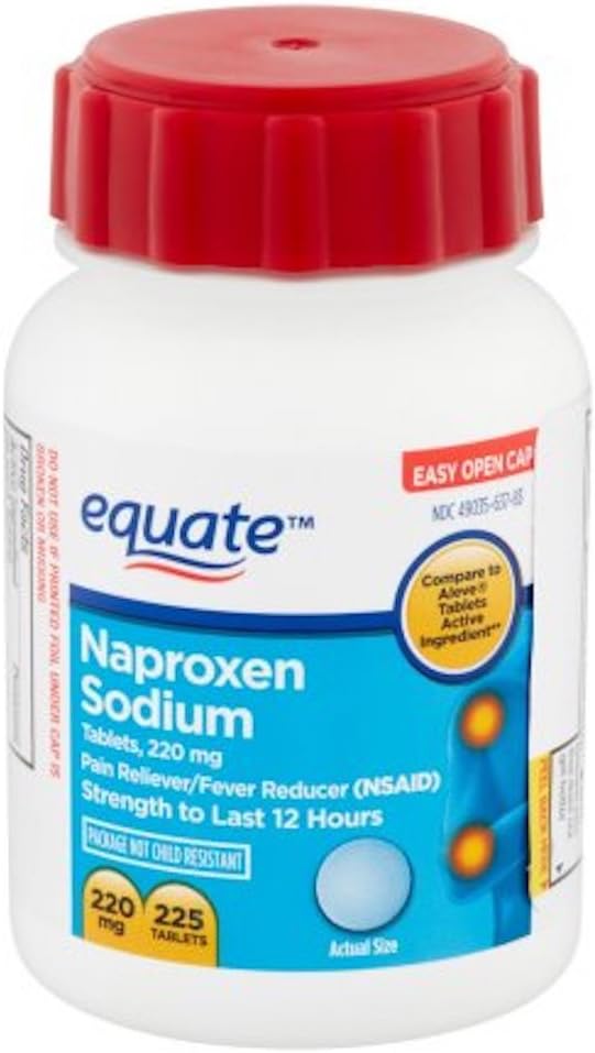 Naproxen Sodium Caplets 220mg 225ct, by Equate, Compare to Aleve: Health & Personal Care