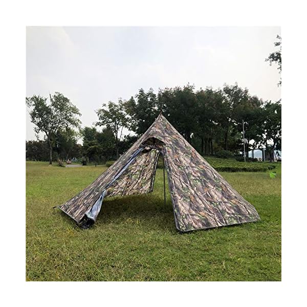 IHCIAIX Zelt, Im Freien wasserdichtes großes Außenpyramidenzelt, Camping Tipi Kegel Tarnzelte