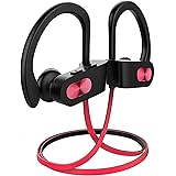 Bluetooth Headphones V5.0,Running Headphones w/16 Hrs Playtime, Bass+ HD Stereo Wireless Sports Earphones w/IPX7 Waterproof E