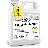 Rain Guard Concrete Sealer 1 Gallon | Ready to Use | Natural Finish | Deep Penetrating Protection Against Water and Salt Damage for All Concrete Surfaces | Silane/Siloxane Waterproofer