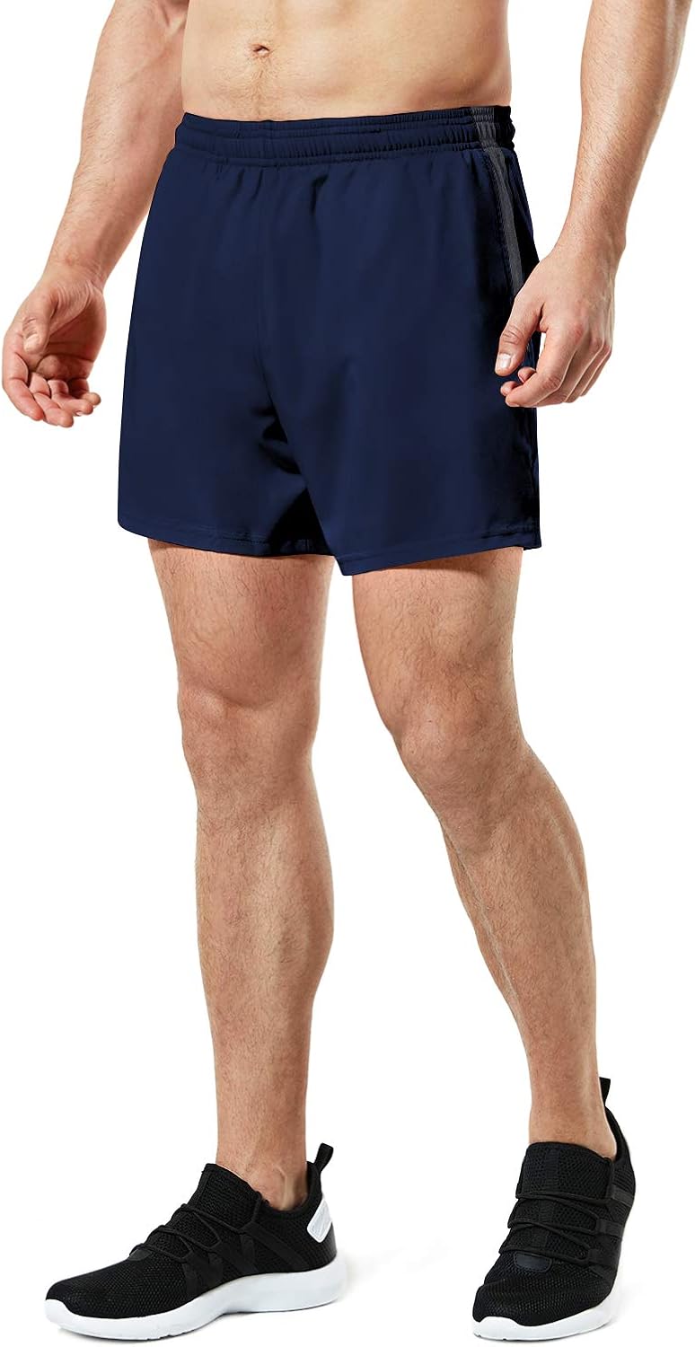 TSLA Men's Active Running Shorts, Training Exercise Workout Shorts, Quick Dry Gym Athletic Shorts with Pockets: Clothing