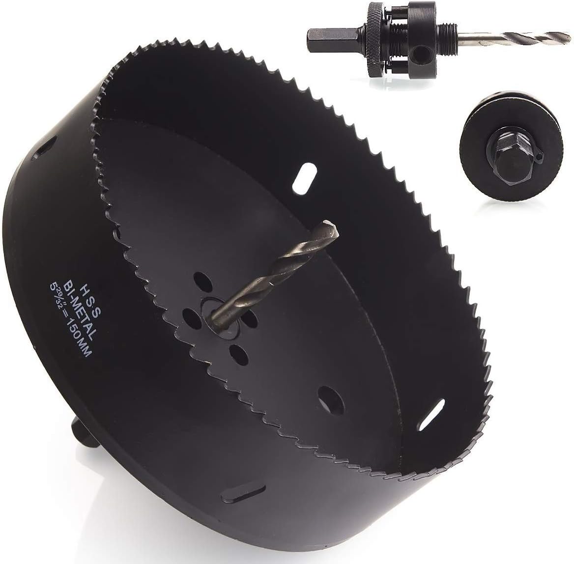 ASelected 150mm (6 Inch) HSS BiMetal Hole Saw Blade, 38mm Cutting