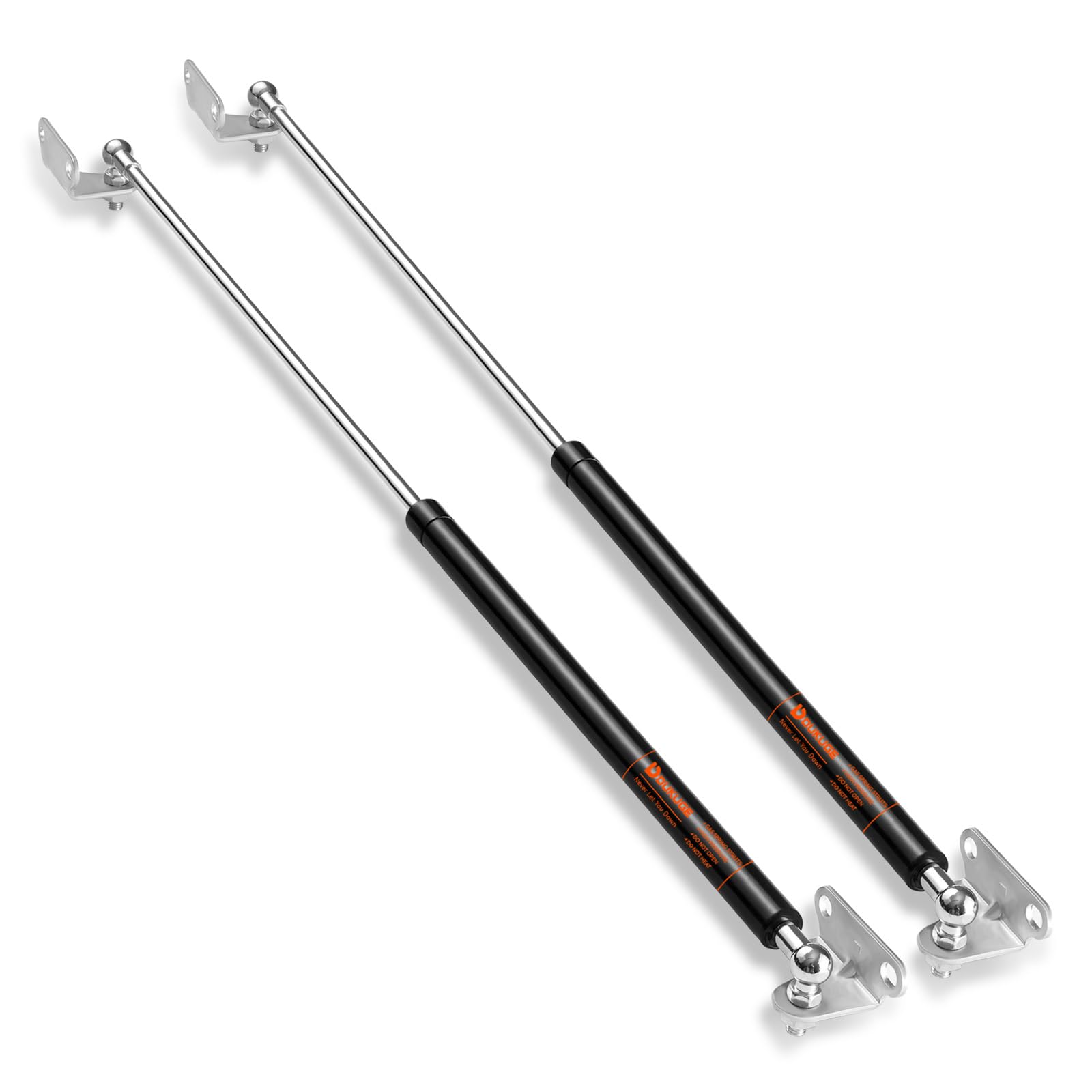 Photo 1 of Dukuge Heavy Duty Gas Struts 30 inch 150lbs with Mounting Brackets for RV Bed, Universal Gas Shocks Spring Lift Strut Kit 30in for Basement Storage Door Mattress Heavy Lid and DIY Project, Set of 2