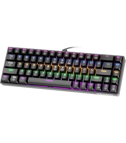 Teclado Mecânico Gamer E-YOOSO Z686 RGB Hot Swap 68 Teclas Estilo