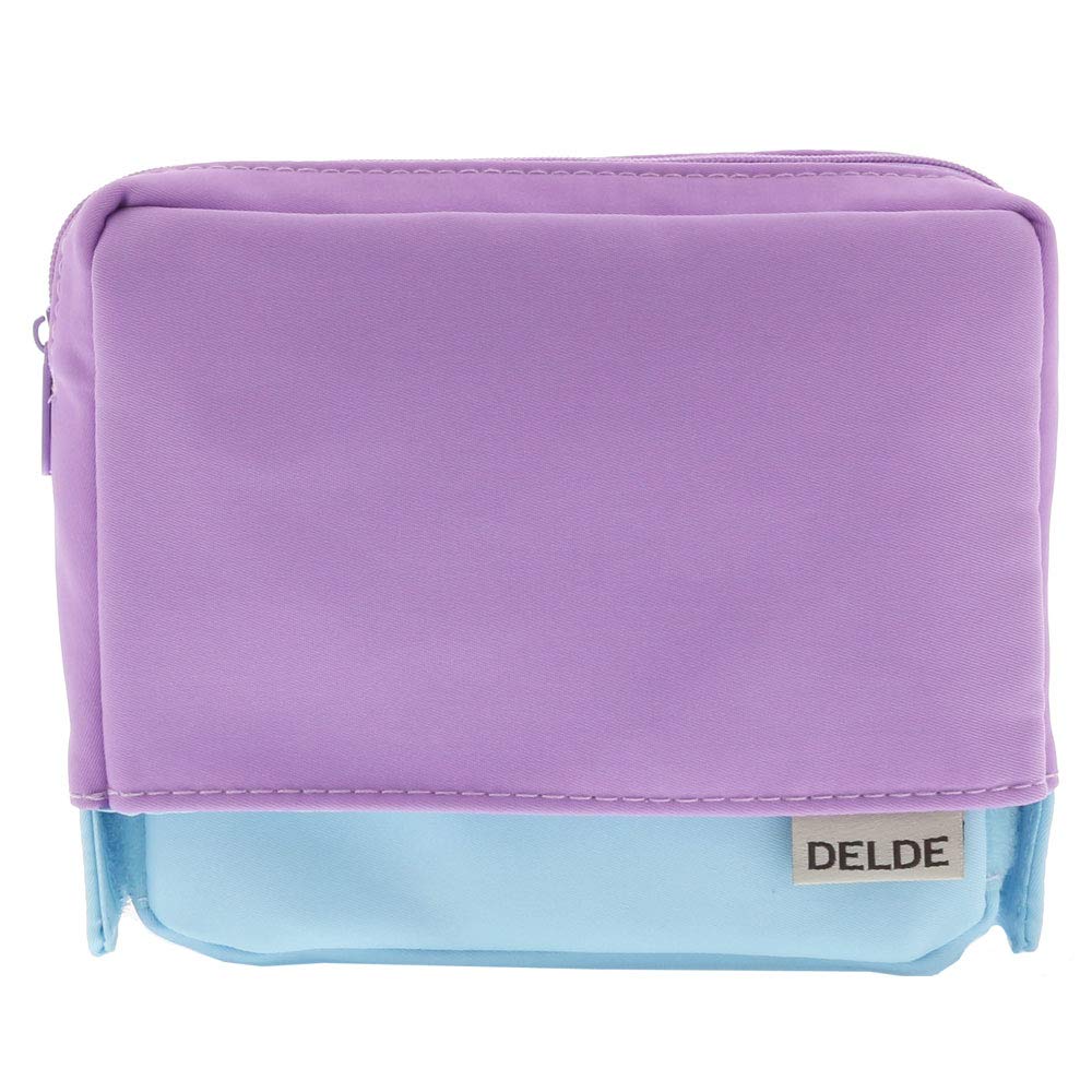 SUN-STARStationery Square Pouch [DELDE/Light Violet x Light Blue] (Japan Import)