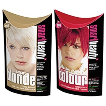 Intense Red Semi Permanent Hair Dye Blonde Lightener Smart