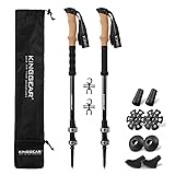 KINGGEAR TPC-3K 100% Carbon Fiber Trekking Poles