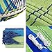 Rusee Double 2 Person Cotton Fabric Canvas Travel Hammocks 450lbs Ultralight Camping Hammock Portable Beach Swing Bed with Hardwood Spreader Bar Tree Hanging Suspended Outdoor Indoor Bed