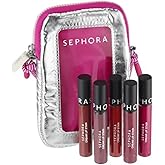 SEPHORA Favorites Limited Edition Moving Lights 5 Cream Lip Stain Set Plus Limited Edition Pouch