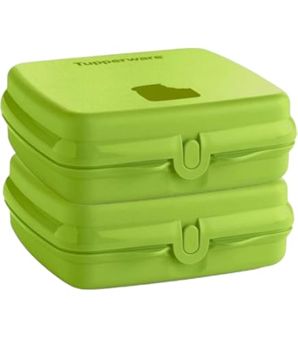 Tupperwear タッパーウェア スーパーケース8個セットグリーン Amazon.com: Tupperware Sandwich Keeper Set of 2 in Blue: Home