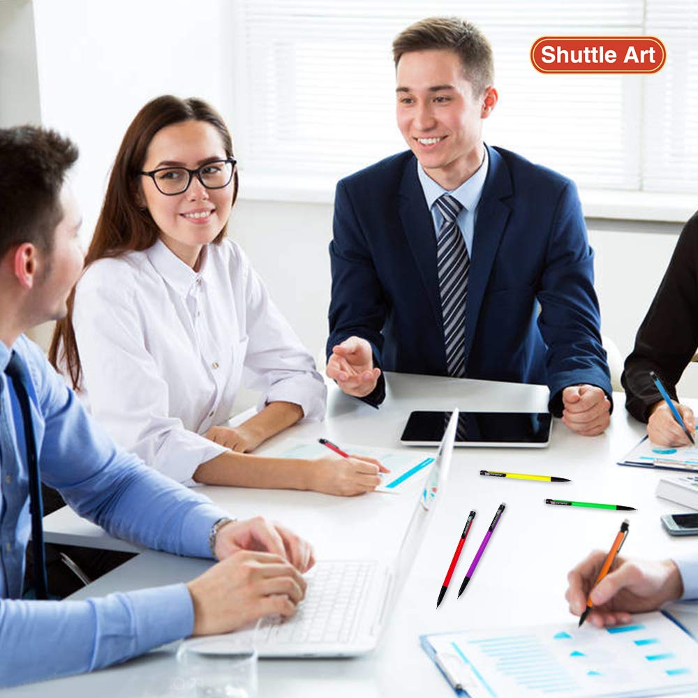 Shuttle Art Mechanical Pencils, 210 Pack Bulk Mechanical Pencils 0.7mm Medium Point, HB #2 Lead, Assorted Barrels, Office School Supplies