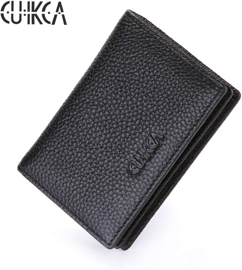 Download Color: Black CUIKCA Fashion Women Men Wallet Carteira Slim Wallet Genuine Leather Cowhide Zipper ...
