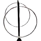 Clip-on Earrings Hypo-allergenic 3 inch Hoop Earrings Plated Silver or Gold Tone Textured (Silver)