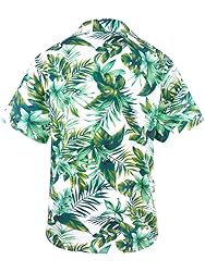 AINIKO Men's Short Sleeve Hawaiian Shirt Quick Dry