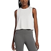 baleaf Workout Tops for Women Crop Tank Top Quick Dry Athletic Gym Exercise Sleeveless Shirts Muscle Yoga Loose Fit