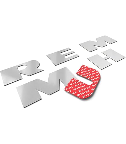 BDTrims Bumper Raised Letters For 2005-2009 Saleen Models - Chrome ABS Plastic Emblems