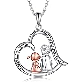 CRMAD Sister Gifts from Brother for Sister Sterling Silver Necklace Jewelry for Birthday Christmas Gifts