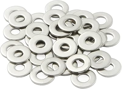 AMLOOPH M8 Washers 15mm 1.5mm Thick Stainless Steel 304 20 Pack