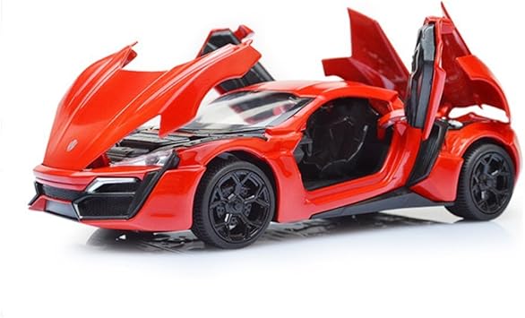 Mallya 1 32 Fast Furious 7 Lykan Hypersport Diecast Model Car (Red)