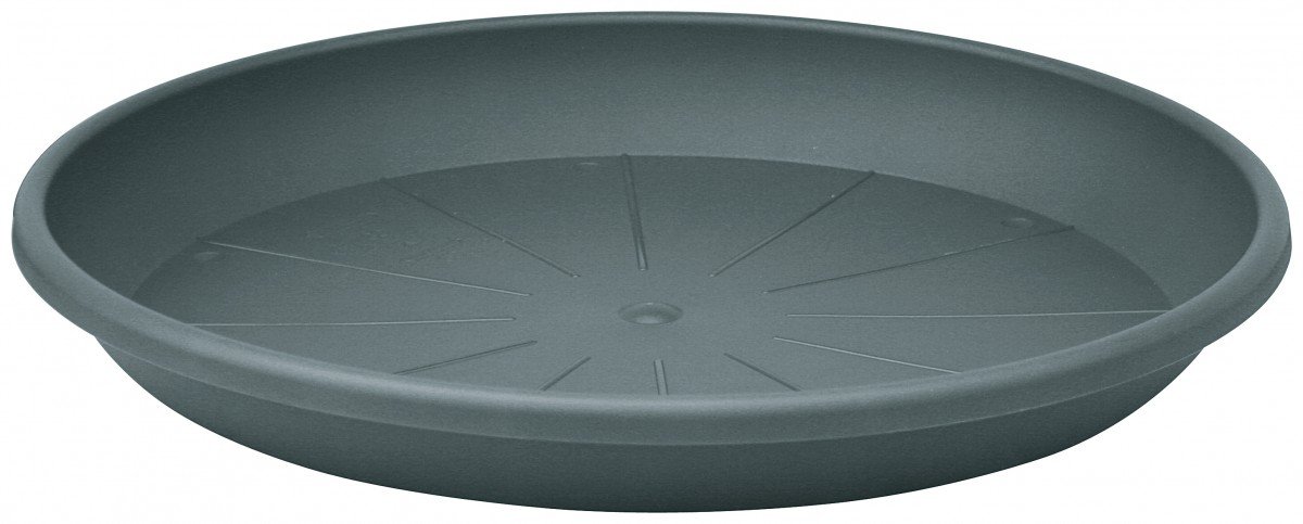 Cylindro Flower Pot Base Round Plastic, Anthracite 38, 29 cm