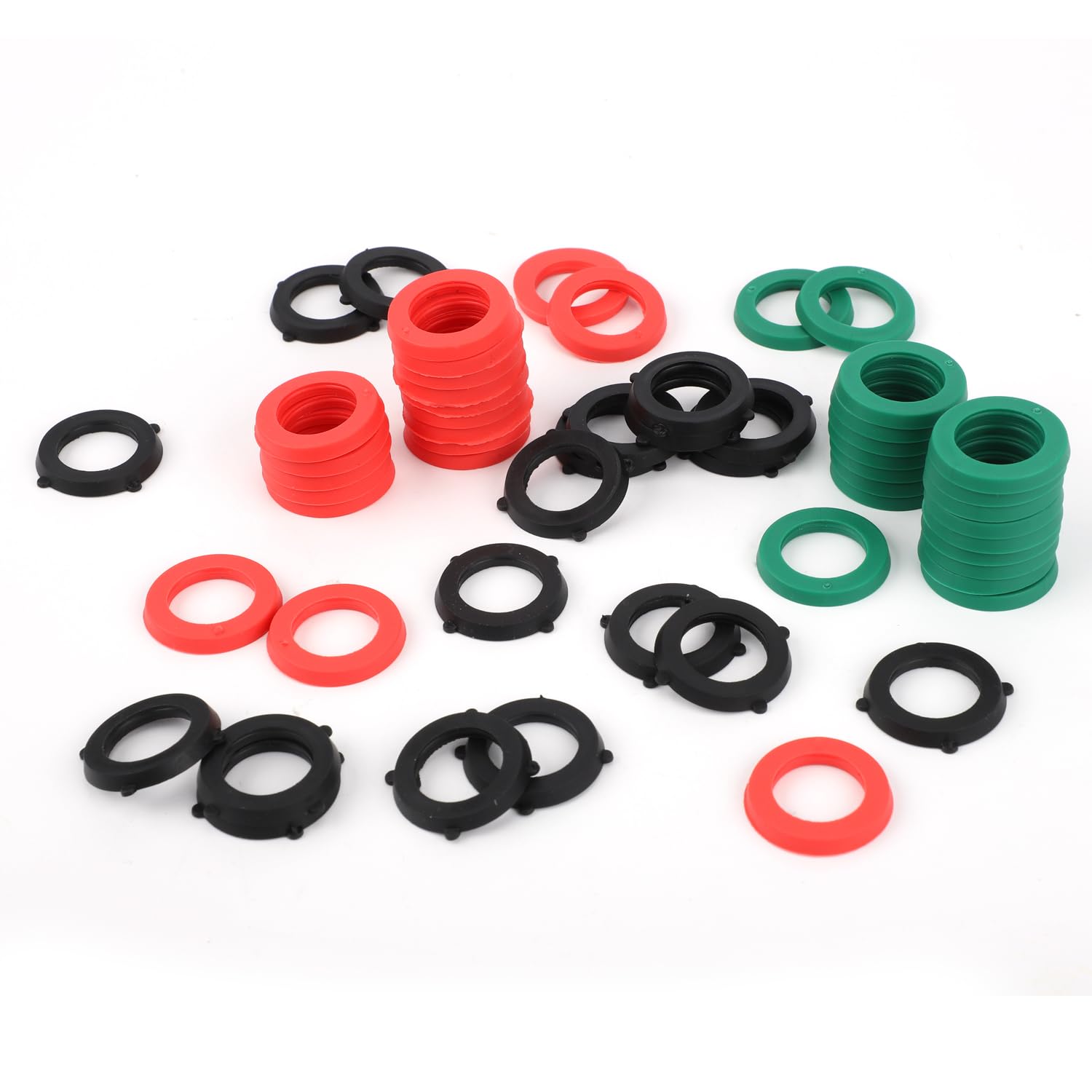 SAVITA 60pcs Garden Hose Washers Rubber, Heavy Duty Washers Seals Ring Fit All Standard 3/4 inch Garden Hose Accessories