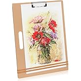 TX Liteart 13"x17" Drawing Board with Clip, Rubber Bands and Carry Handle | Portable Lightweight Art Board For Sketching, Durable Watercolor Board For Artists Indoor Outdoor Use, Art Supply