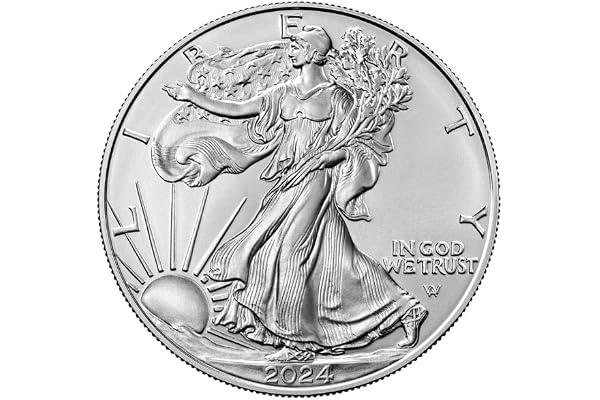 2024 - American Silver Eagle .999 Fine Silver with Our Certificate of Authenticity Dollar US Mint Uncirculated