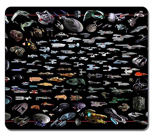 Customized Fashion Style Textured Surface Water Resistent Mousepad Star Trek Ships Non-Slip Best Large Gaming Mouse Pads