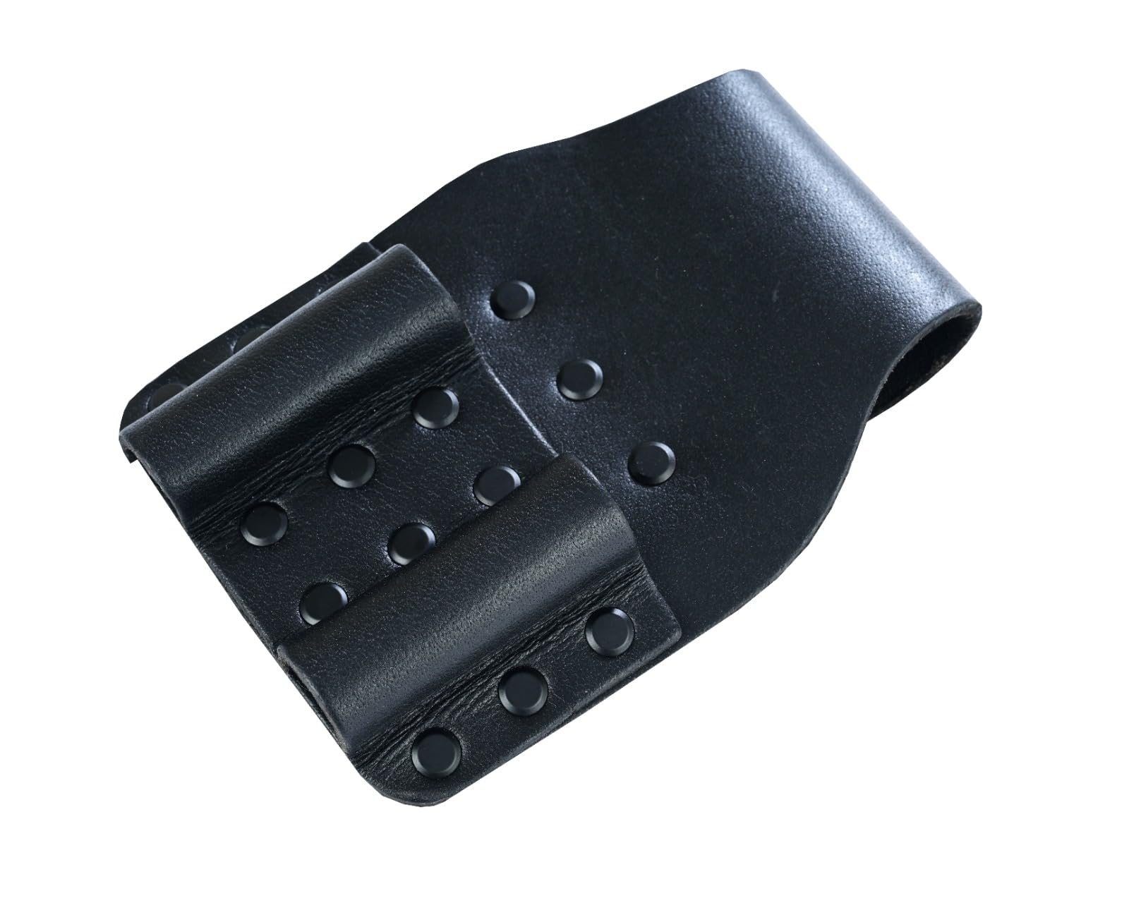 BLACK Leather DOUBLE Spanner Frog/Pocket/Pouch BBI for Scaffolding Tool Belt