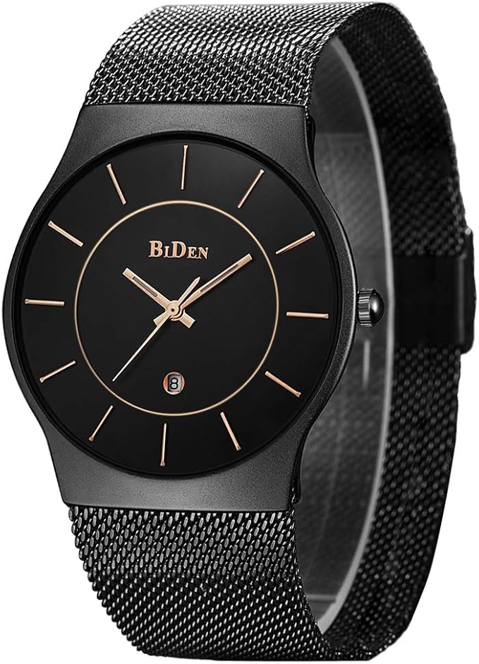 solid black watch