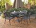 Biscayne Black 5-Piece 48-Inch Outdoor Dining Set by Home Styles