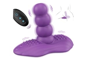 3 IN 1 Anal Vibrator Dildo for Men & Women - Prostate Perineum Massager & G-Spot Clitoral Stimulator,Sit & Ride Sex Toys with