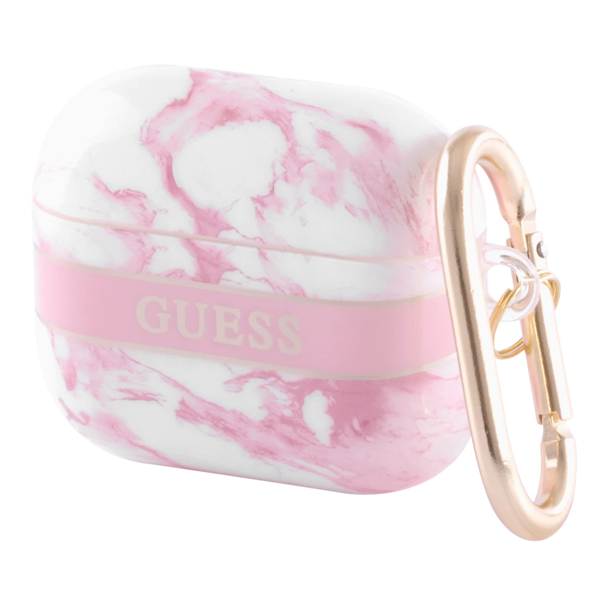 Guess GUA3HCHMAP Case for AirPods 3 Pink Marble Band Collection