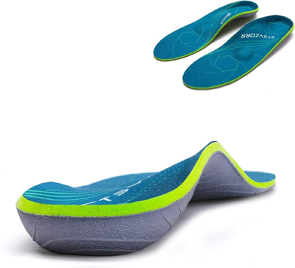 iFitna Plantar Fasciitis Arch Support Orthotics Insole Green UK-9 11.02in