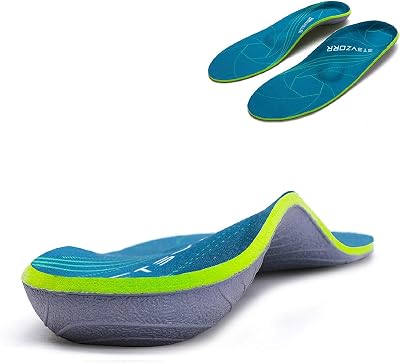 iFitna Plantar Fasciitis Arch Support Orthotics Insole Green UK-9 11.02in