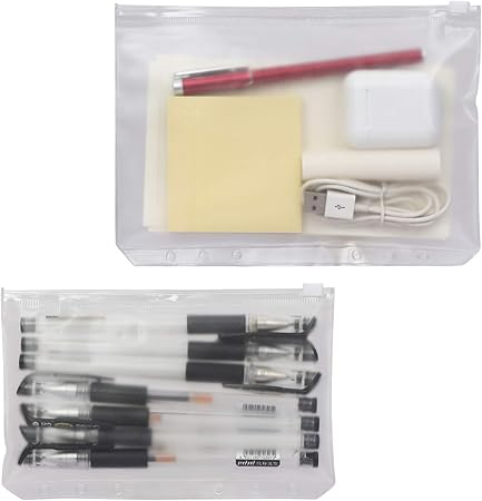 Amazon Toplive A6 システム手帳ポケット ファスナー付き ファスナーポケット 標準6穴 クリアポケット バインダーポケット システム手帳 リフィル ポケット リフィル 差し替え 多功能 小物収納 手帳ポケット 整理 紛失防止 超軽量 一目瞭然 文房具 6枚セット システム