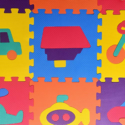 5 Vehicle+Rubber+Puzzle+Interlocking+playmat