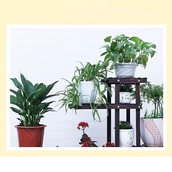ZRHJ Soporte de Plantas en Maceta de Madera, Estante de exhibición ...
