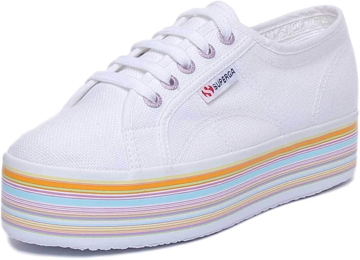 superga platform multicolor